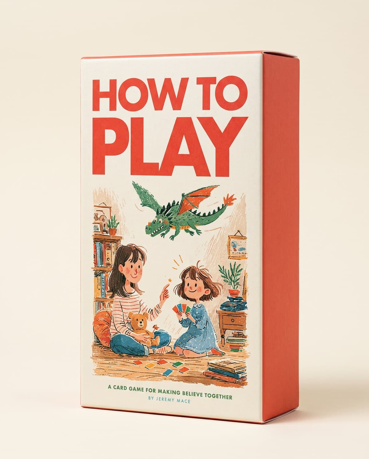 How to Play game box, front and red side